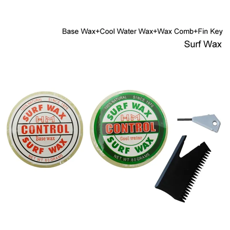 

Surfboard Base Wax+cool/cold/warm/Tropical waxWater Wax and surf wax comb with fin key natural surf wax