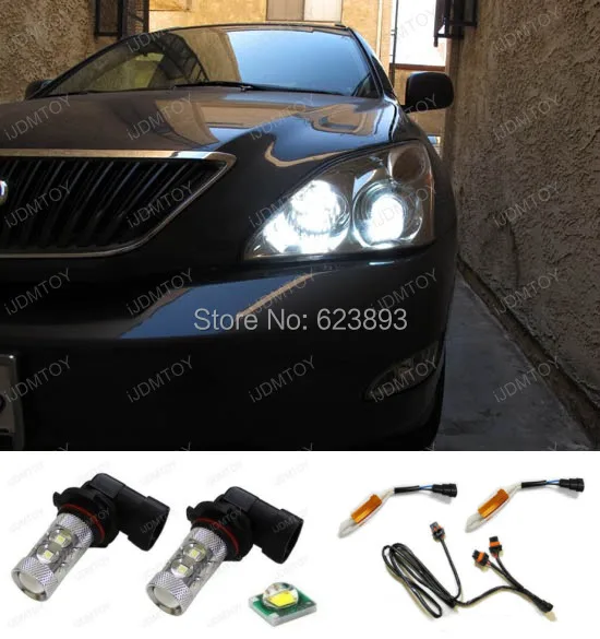 2x Высокая мощность белый 50 Вт 9005 / HB3 CREE светодиодный дальнего света дневные