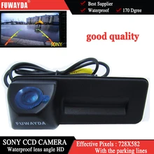 FUWAYDA sony ccd Per skoda octavia fabia audi A1 auto macchina fotografica di retrovisione telecamera di parcheggio Auto Trunk maniglia della macchina fotografica Notte visione