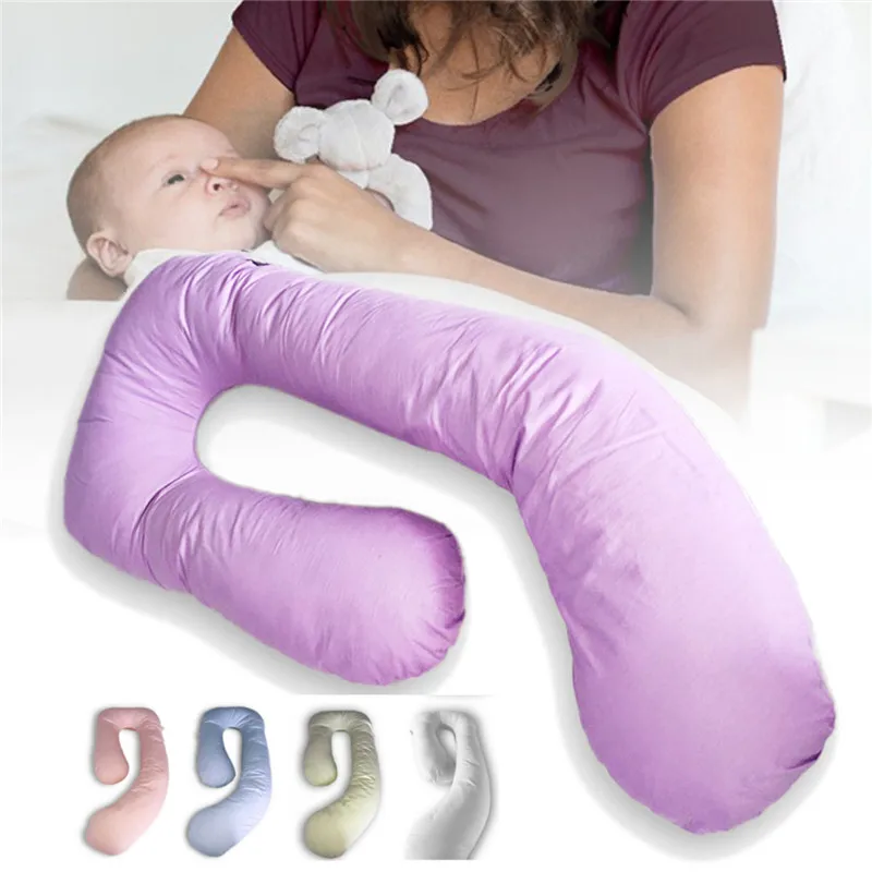 Удобные подушки в форме J для беременных, мягкая подушка для тела, Подушка для беременных и бокового сна