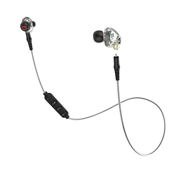 

M2 TWS earphone Wireless Bluetooth earbuds 3D Stereo 3.5mm plug sports headphone With Microphone 2 Drive unit volume control