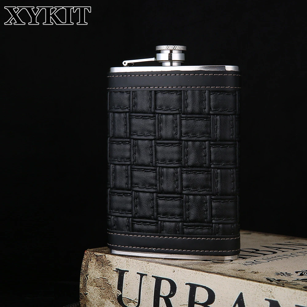 Buy XYKIT Personalized Alcohol Flask 9oz Black Fluted