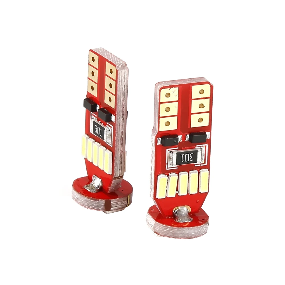 

2pcs T10 501 194 W5W LED 4014 15 SMD Led Canbus Car Smd Light canbus led Bulb No Obc Error