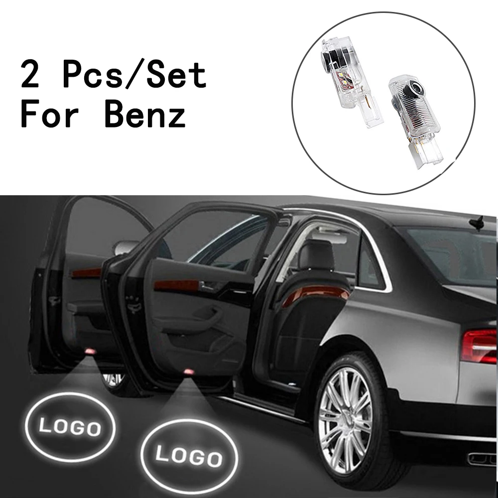 Светодиодный светильник Weclome с логотипом только для Benz W164/W215/AMG/ R300/R320/R400/R500/ML500 Ghost
