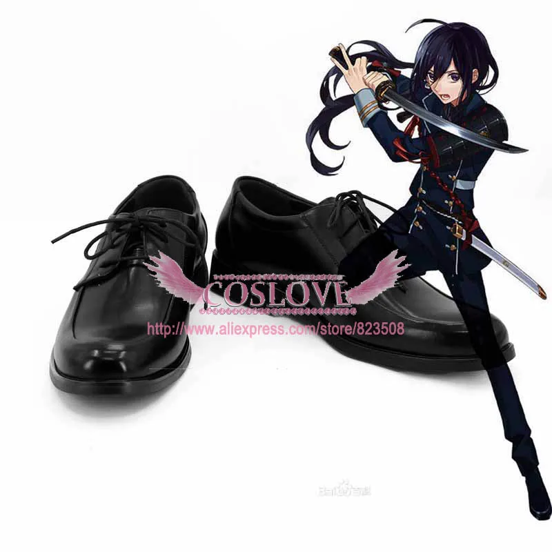 

Touken Ranbu Online Namazuo Toushirou Black Shoes Cosplay Boots CosplayLove For Halloween Christmas Party