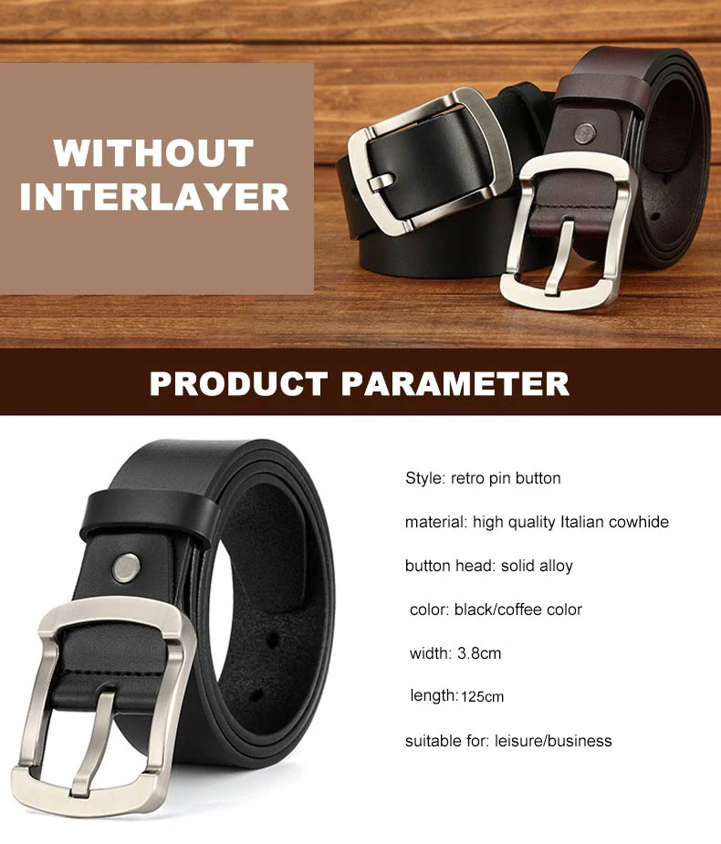 DOULILU Genuine Cowhide Leather Belts for men brand Strap male pin buckle fancy vintage jeans 2018 NEW1 (1)
