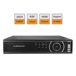 24ch Full HD 1080 P в реальном времени Регистраторы NVR 2u ONVIF P2P Поддержка 8 шт. HDD