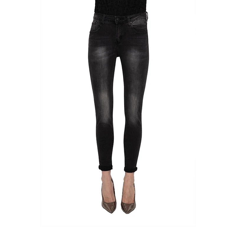 

My will jeans The Denim Pencil Slim High Waist Trousers With Pockets and Stretch Buttons Of Pantalo6789 made in china