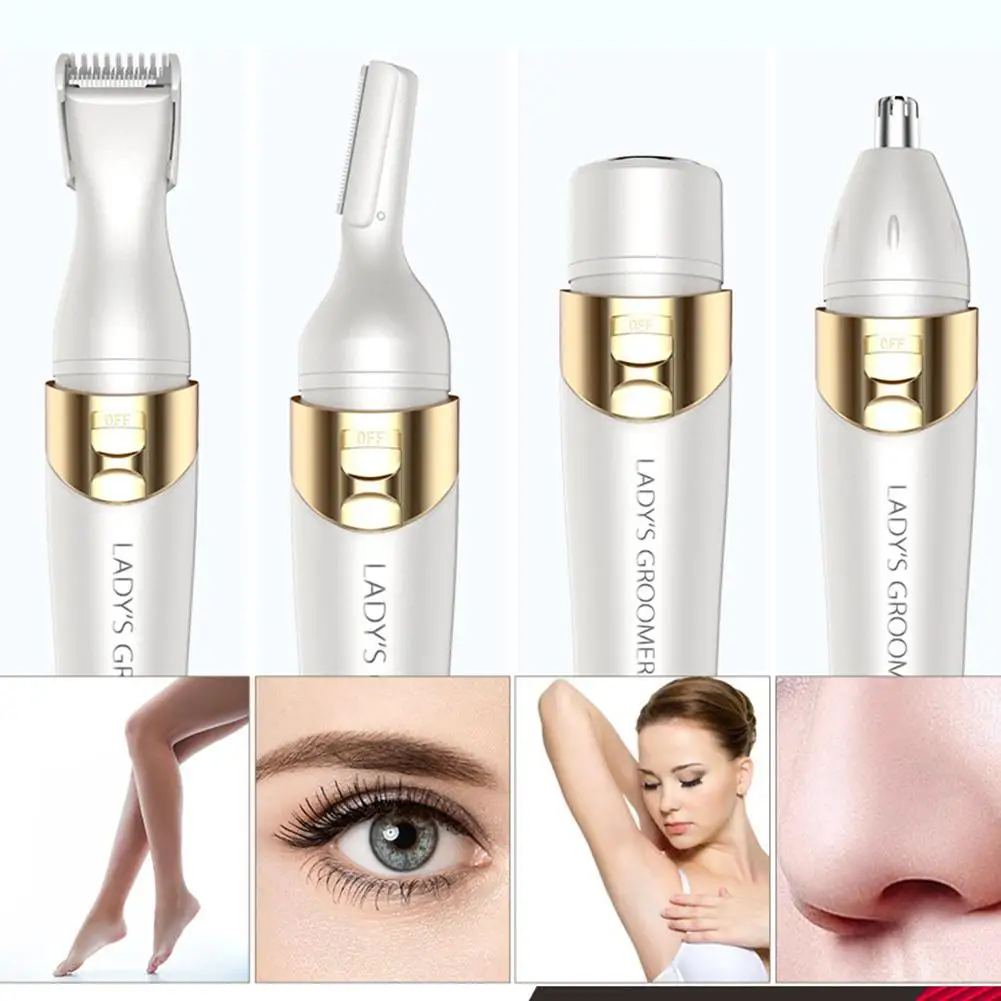 

Adoolla 4 in 1 Electric Epilator Portable Multi-functional Electric Hair Removal Shaver Callus Remover Armpit Razor for Women-35