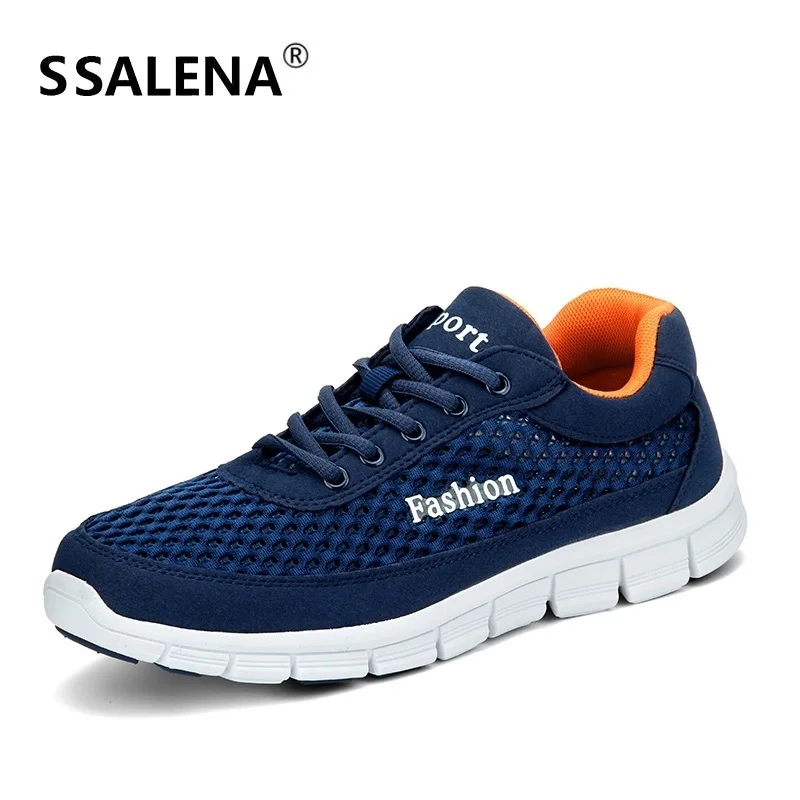 

Men Mesh Running Shoes Male Lightweight Lace-Up Athletic Sneakers Mens Soft Sole Antiskid Sports Shoes AA10188