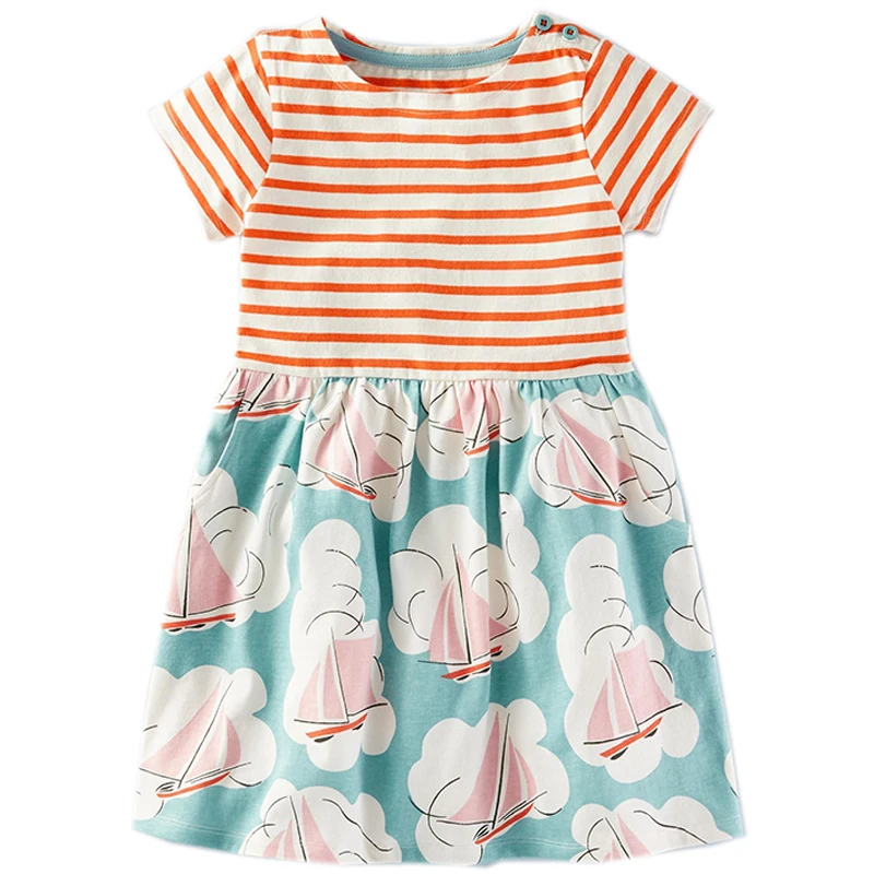 

Girls Summer Dress Baby Clothes Unicorn Party Flower Kids Dresses for Girls Costumes Vestidos Cotton Princess Dress Children