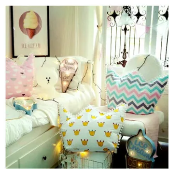 

Nordic Crown Cute Pillows Soft Decorative Cushions Stuffed Plush Toy Doll Christmas Gift For Girl