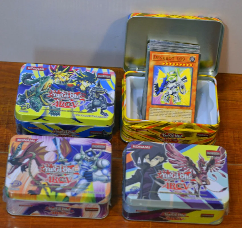 

2 pcs/lot Yu-Gi-Oh Trading Card Classical Game Yugioh English Edition 41pcs Monster League ML Battle Deck iron box packing