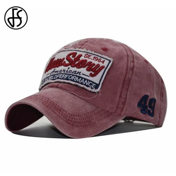 

FS Winter Sun Hat Outdoor Snapback Hip Hop Dad Hats Letter Embroidery Vintage Cotton Women Men Baseball Cap Bone Gorras 2019