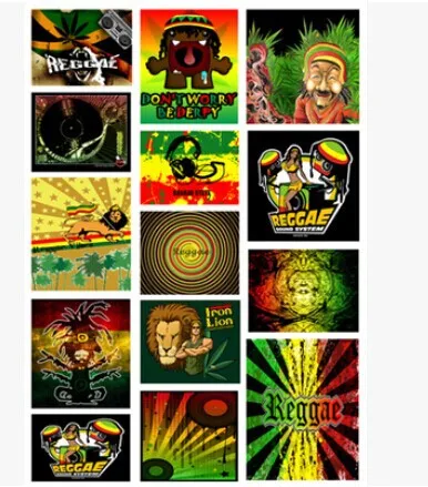 7 листов водонепроницаемые наклейки для чемоданов и велосипедов 21x29 см|stickers