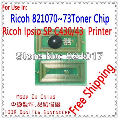 

For Ricoh SP C430 C431 C430DN C431DN SPC 430 431 SPC430 SPC431 Toner Chip,For Ricoh 821105 821106 821107 821108 Toner Chip,2Sets