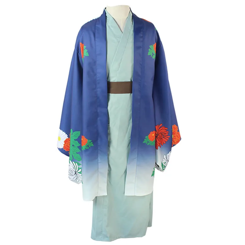 Costume set Natsume Yuujinchou Такаси Нацумэ японский костюм для косплея принтованное кимоно юката костюм на Хэллоуин для взрослых мужчин и женщин - Цвет: Costume set
