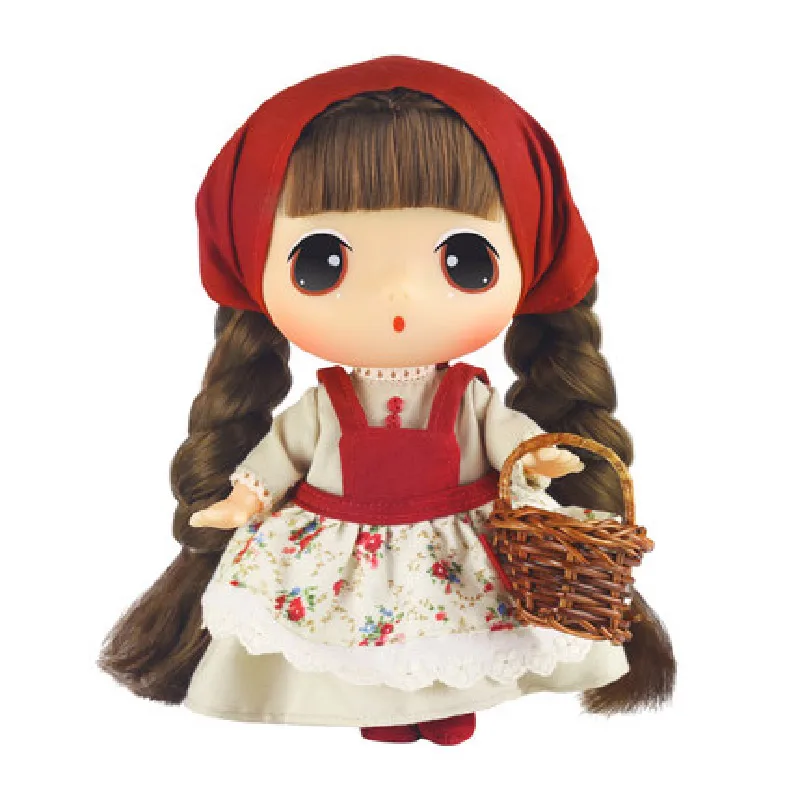 Ddung Broken Flower Skirt Pastoral Wind Doll Diy Dressing Gift Box Collection Girl Gift - Цвет: Hoodwinked