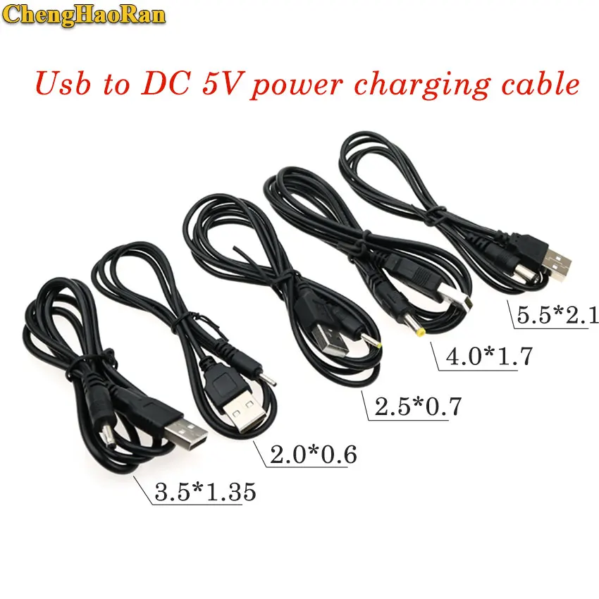 ChengHaoRan USB порт для 5 5*2 1 мм 2 5*0 7 0*0 65 3 5*1 35 4 0*1 В DC Цилиндрический разъем кабель