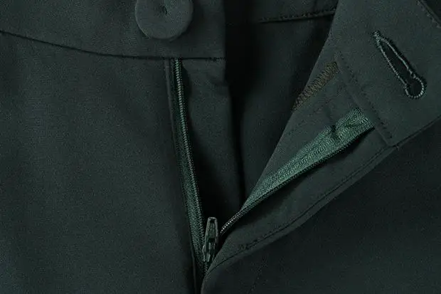 Чистый дружок куртка девять штаны темно-зеленый/черный элегантный привлекательный женский офис laday Женщины костюм