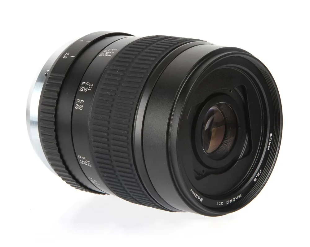 Макро ручная Фокусирующая линза для камер Sony Alpha a550 a700 a900 a55 a65 a580 60 мм 2:1