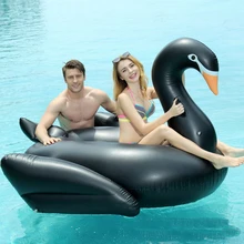 190cm Giant Swan Inflatable Swimming mattress Ride-on Pool Float Inflatable Swan Island Pool Raft floating Swan Beach Lounger 70 inch 1 9m giant swan pvc inflatable pink flamingo ride on pool floating toy swim mat for adult child float chair pf025