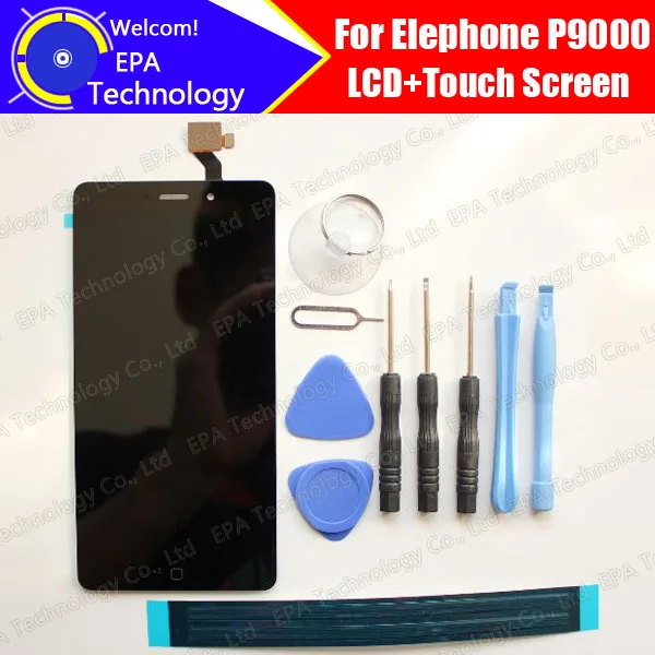 Prix pour Elephone P9000 LCD Affichage Avec Écran Tactile 100% D'origine Digitizer Assemblée Réparation Accessoires Pour P9000 + outils + adhésif Prix pour Elephone P9000 LCD Affichage Avec Écran Tactile 100% D'origine Digitizer Assemblée Réparation Accessoires Pour P9000 + outils + adhésif
