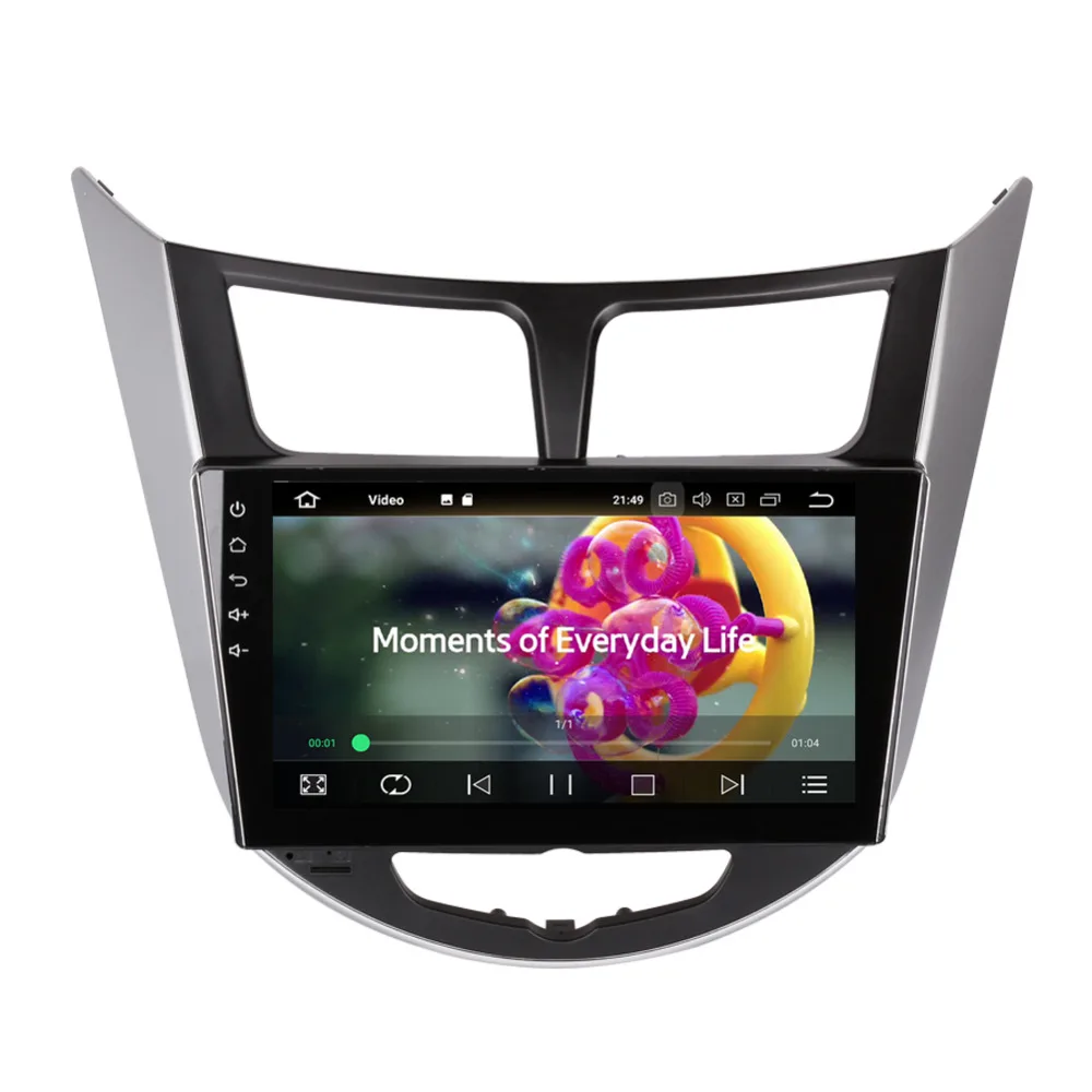 

9 Inch IPS Screen Android Octa Core 4GB RAM Car GPS Radio Head Unit For Hyundai Verna Accent Solaris 2011-2015 Wifi DAB+ OBD