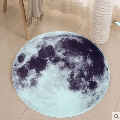 Neue Retro 3d Vollmond Runde Teppiche Runde Teppich Fur