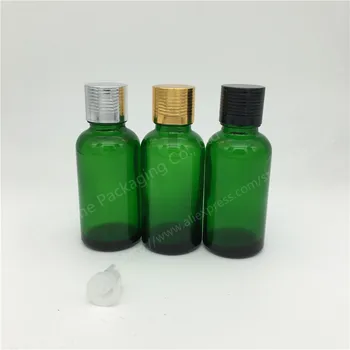 

10pcs 30ml Green Glass Essential oil Bottle Female Beauty Gadgets, Empty Cosmetic Packaging Bottle Personal Care