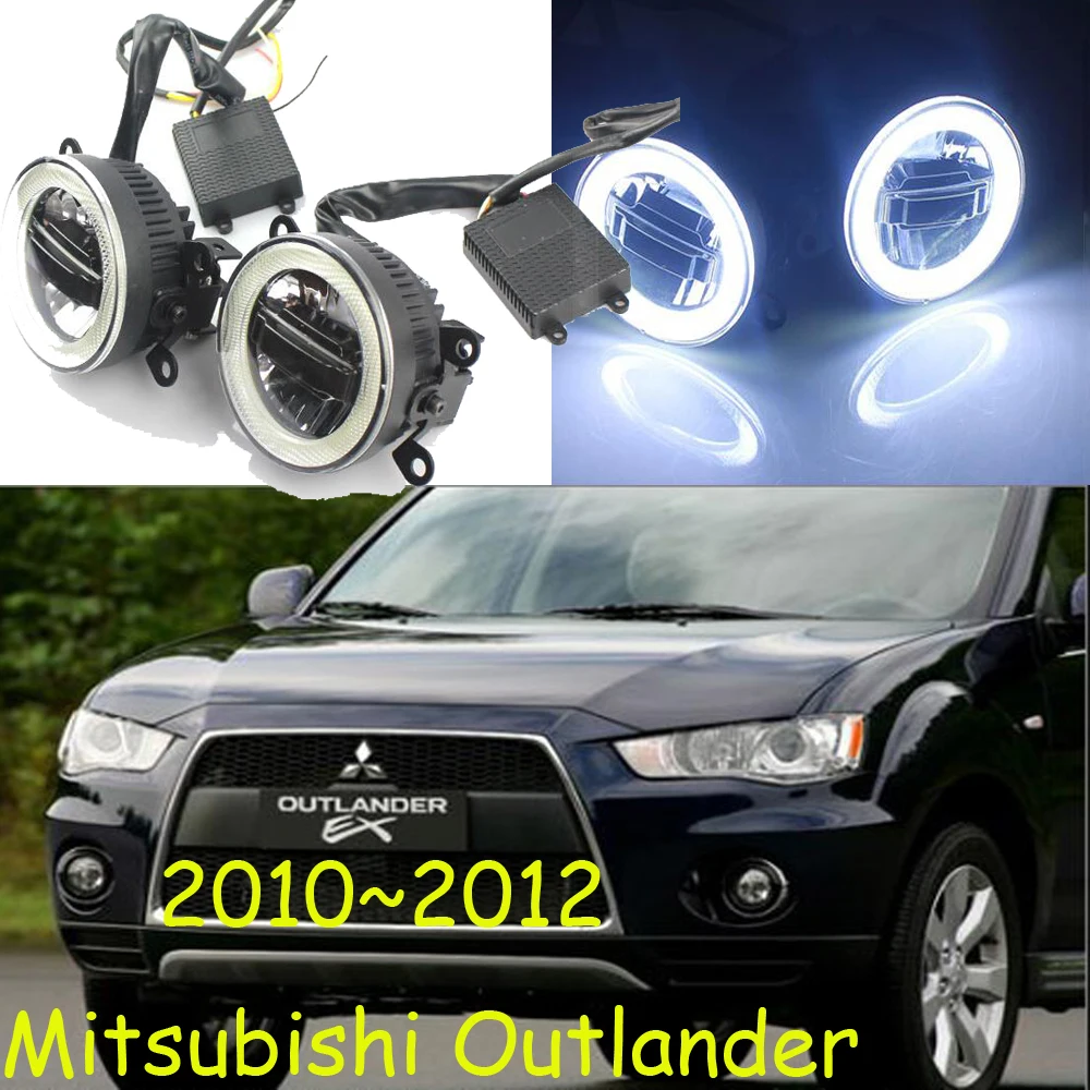 Автомобильный Стайлинг для Mitsubishi Outlander Дневной светильник; 2010~ 2012/2013~, автомобильные аксессуары, светодиодный, Outlander противотуманный светильник, Outlander