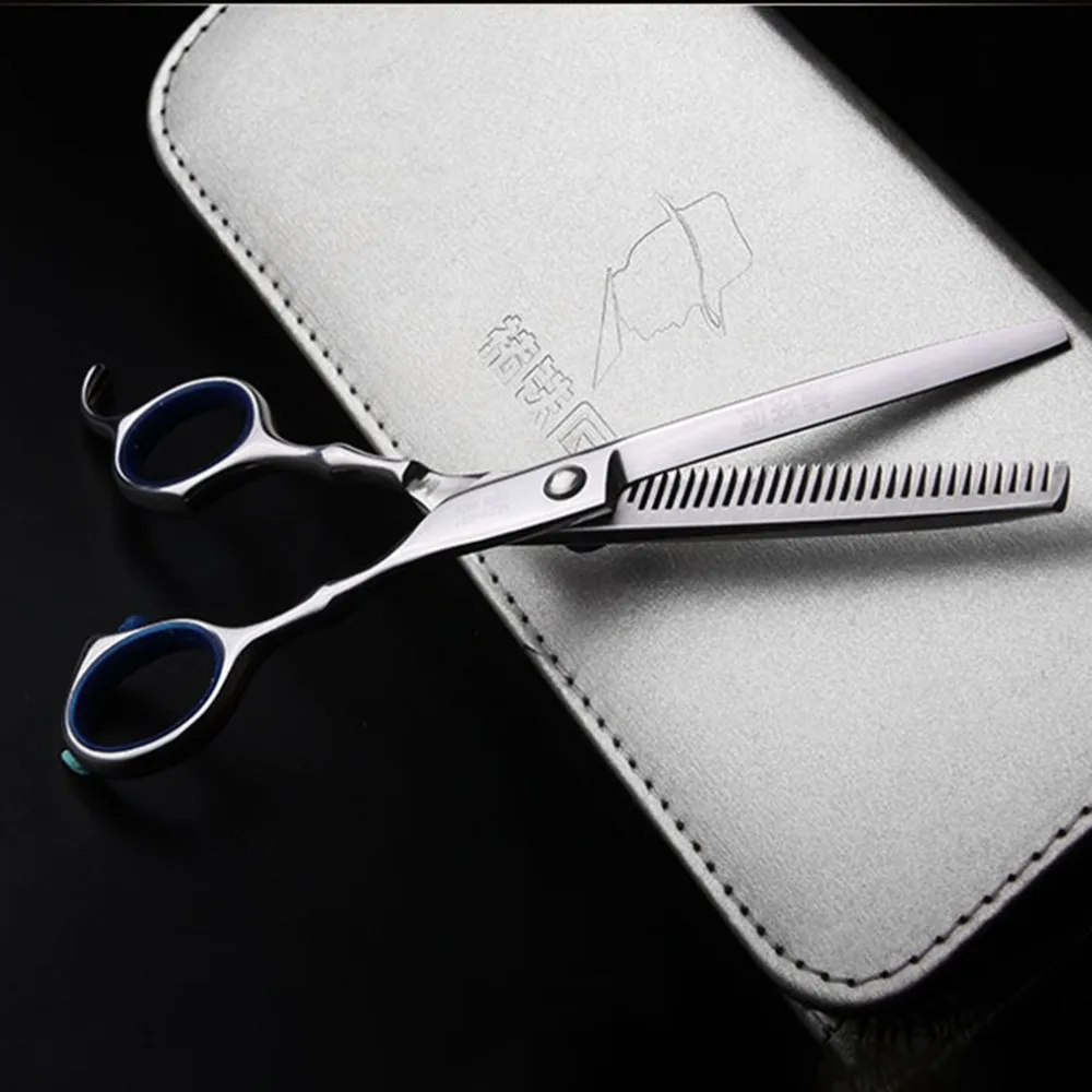 SMITH CHU XK01 ножницы для волос набор 6 дюймов режущий истончение инструмент для укладки Парикмахерские ножницы обычные плоские зубы лезвия 58HRC