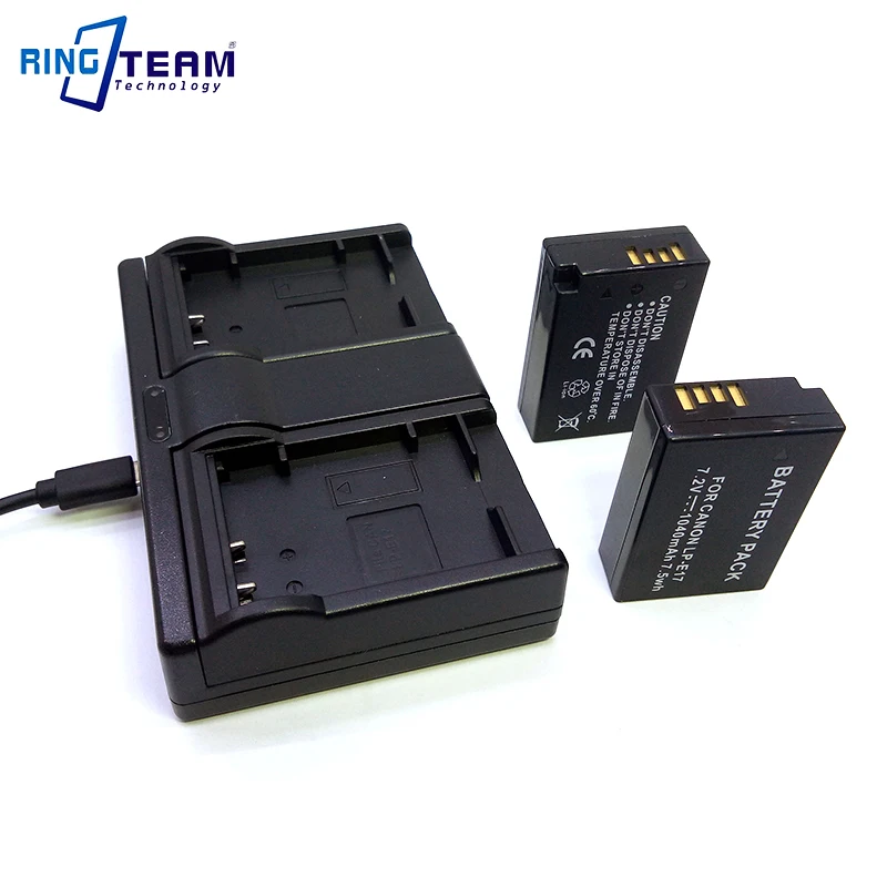Зарядное устройство для Canon EOS 77D M3 M5 M6 Rebel T6i 750D T6s 760D T7i 800D Kiss X9i 200D|lp-e17 battery|batterie
