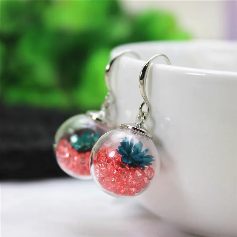 

2019 new fashion style metal crystal drop earrings for women elegant real daisy flower gift earrings