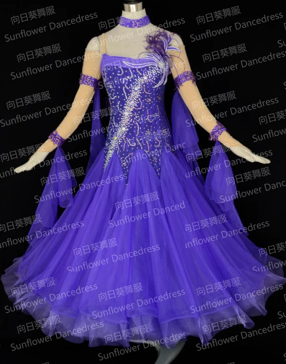 

New Style!ballroom Dance Dress,Waltz Competition Dress,Standard dance dress,Modern Waltz Tango Ballroom Dance Dress,white color