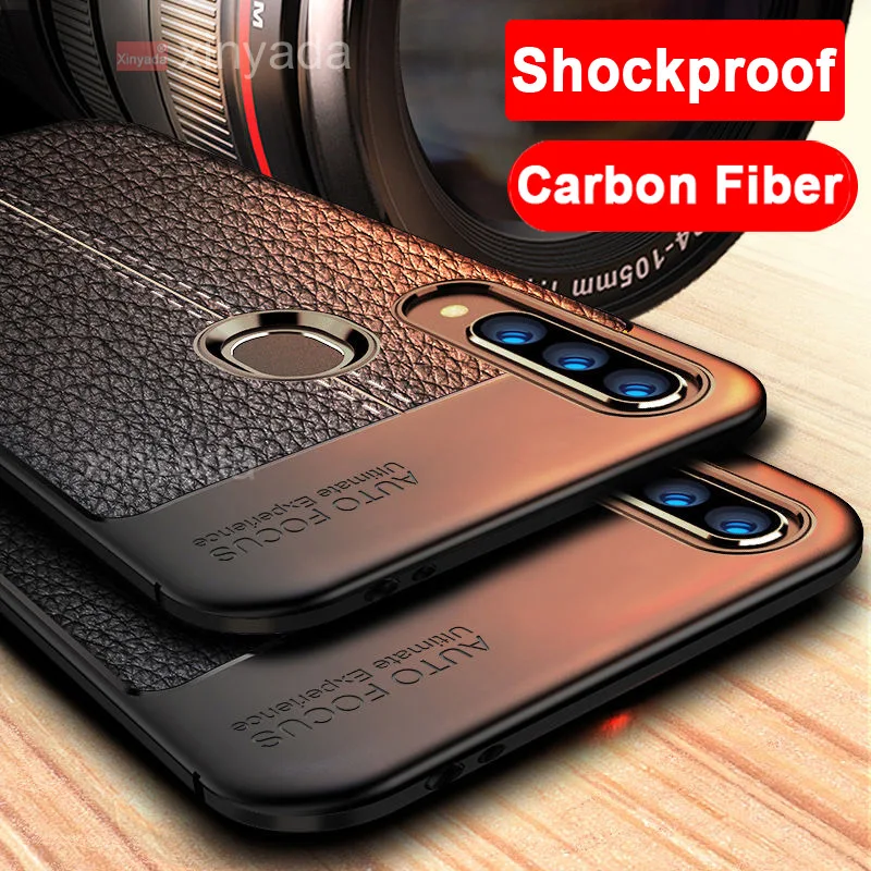 

Case For Motorola Moto One Vision One Pro Cover Case Armor Bumper Soft Silicone Carbon Fiber protective Tpu coque Shell
