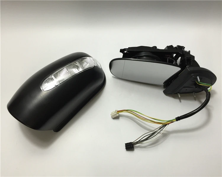 13PIN Left&Right Side Wing Mirror Glass Heat with Holder For Mercedes