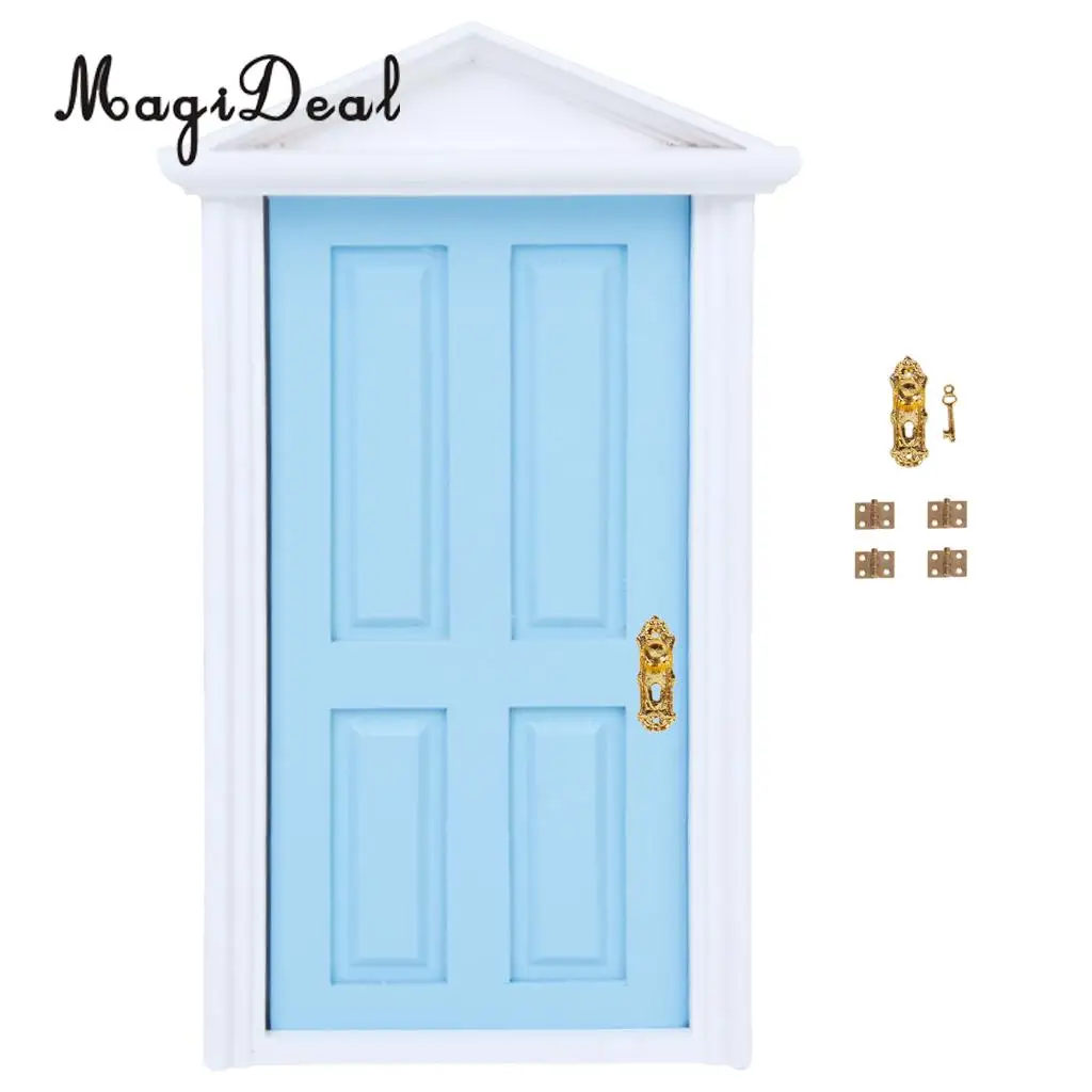 MagiDeal 12Pcs/Set Mini Cabinet Closet Mini Hinge for 1/12 Dollhouse Miniature Furniture DIY Toys Golden