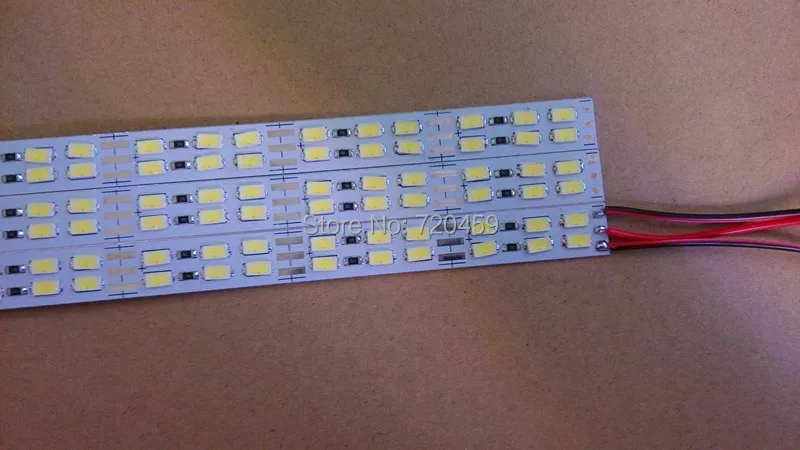 

LED double row light bar hard article ultra bright 12v LED light bar 144pcs LED/M 5730led strip The jewelry counter hard light