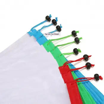 Pokich 12pcs Reusing Eco-friendly Reusable Grocery Produce Bags Stop Wasting Plastic Mesh Bags For Storage Fruit Vegetable 6