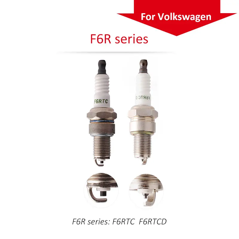 4pcs/lot China original TORCH spark plugs F6R series for Volkswagen