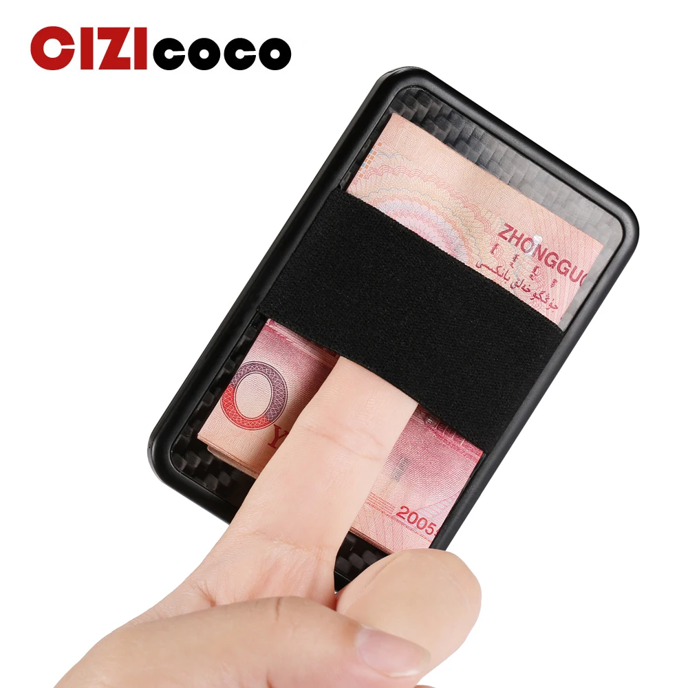 

Cizicoco Bank Credit Card Holder Sleeve Package Business Card Case Slide Automatic Credit Card Protector ID Holders Wallets