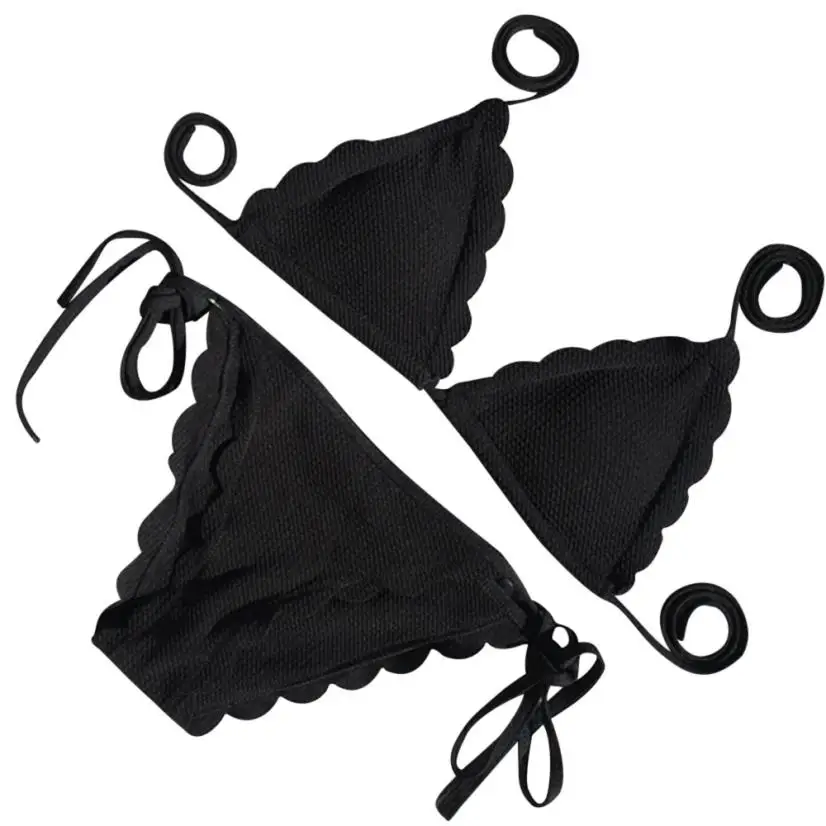 

JAYCOSIN 2018 Casual Fashion Women Sexy Push-Up Padded Bra Beach Halter Set Swimsuit s f1