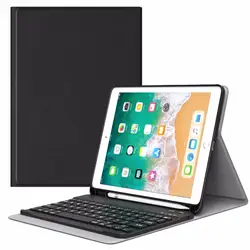 Чехол для клавиатуры MoKo для iPad 9,7 2018 с держателем для карандашей Apple-беспроводной Чехол для клавиатуры для Apple All-New iPad дюймов 2018