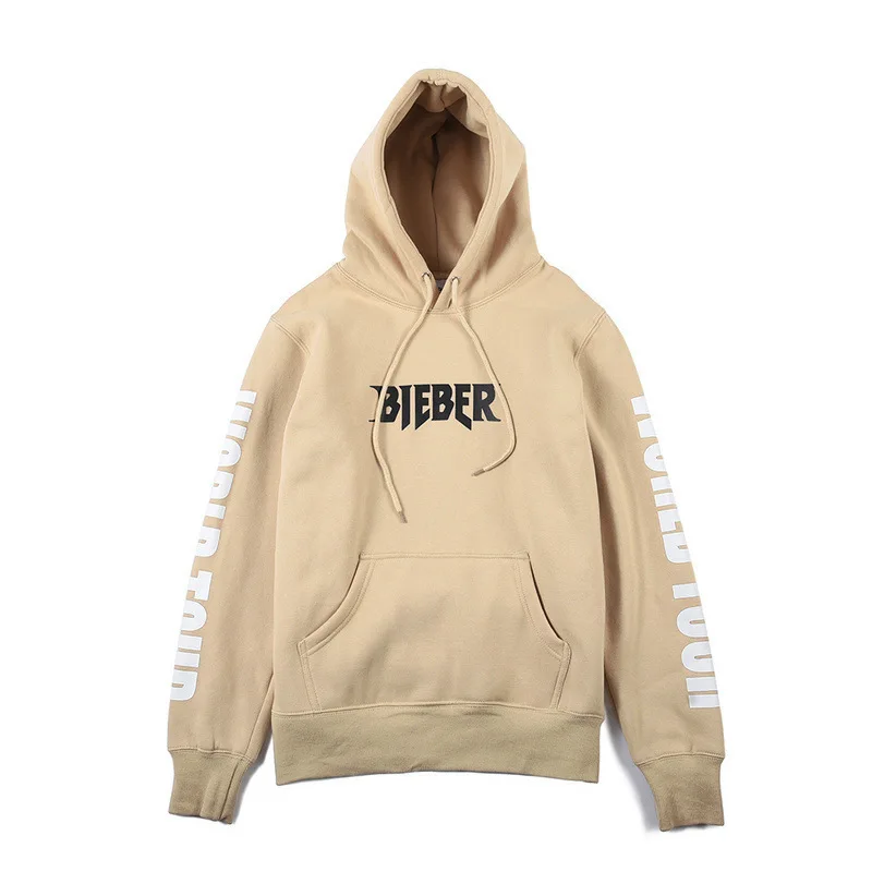 2018 Justin Bieber Purpose Tour Print Hoodie Men Hip hop Streetwear Fleece Cotton Pullover Women Winter brand fashion Sweathirt