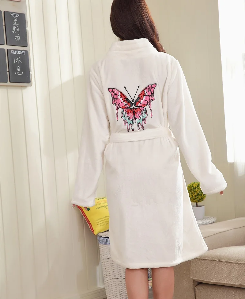 winter flannel robe women 3