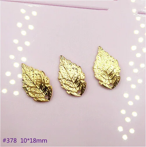 

50pcs Wholesale 10*18mm Gold color Small Tree Leaf Zinc Alloy Charms for Handmade Diy Jewelry Accessories
