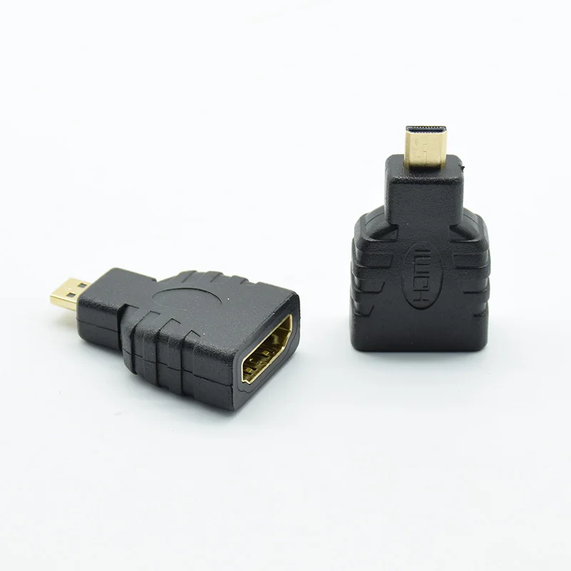

2pcs Maytir Micro HDMI To HDMI Adapters Black Male To Female HDMI Adapter Connector For MP4 Digital Cameras Mobile phone