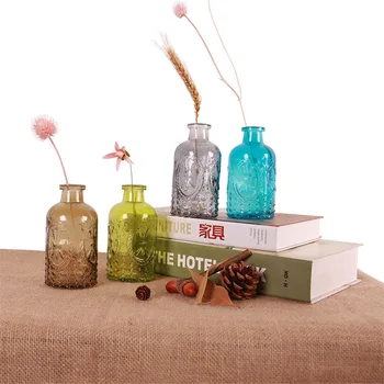 

Zakka Style Glass Vase Home Decor Choice Decorative Retro Glass VaseFor Girlfriends, Moms, Birthdays and Weddings Gifts