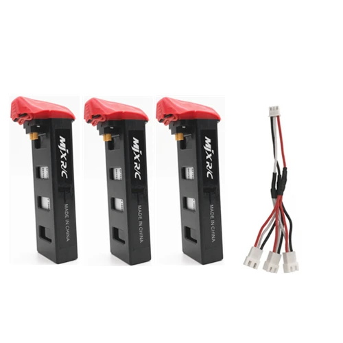 

MJX Bugs 2 B2W RC Drone 7.4V 1800mah 25C Lipo Battery With 3in1 Charger Cable RC Parts Helicopter Battery For MJX B2W B2C